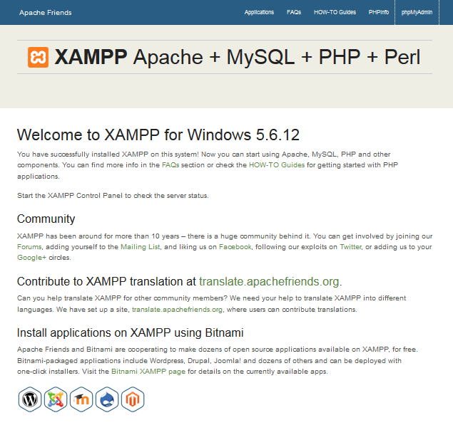 xampp5.6.12